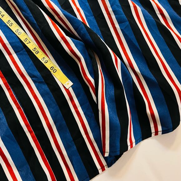 Soncy Multicolored Striped One Shoulder Maxi Dress Size 4X NWT - Picture 7 of 9